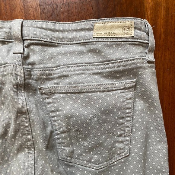 AG Adriano Goldschmied Gray Stevie Ankle Dot Jeans - Picture 8 of 8